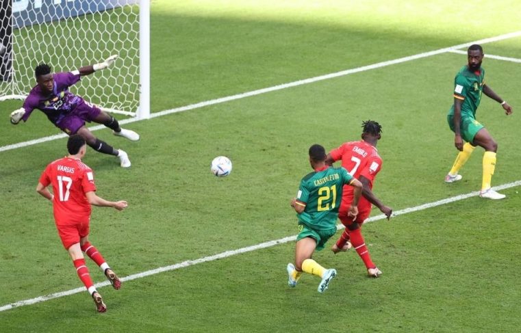 Embolo lifts Swiss to win over Cameroon at World Cup
