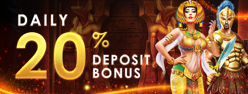 Daily 20% Slot Deposit Bonus