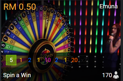 Spin A Win! A Wheel of Fortune Style Live Game!