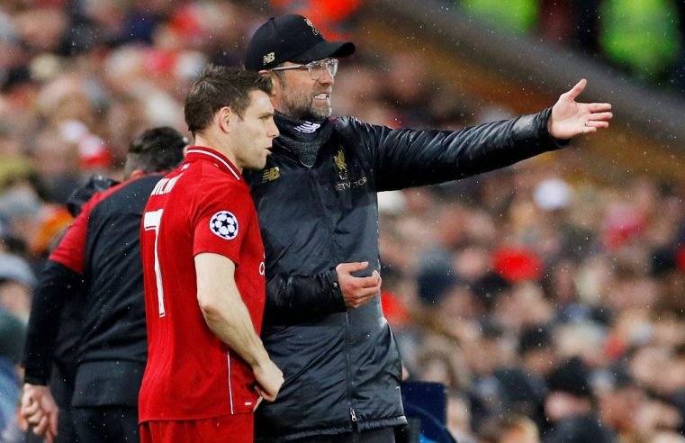 ‘No chance’ of Milner retiring at end of season, says Liverpool boss Klopp