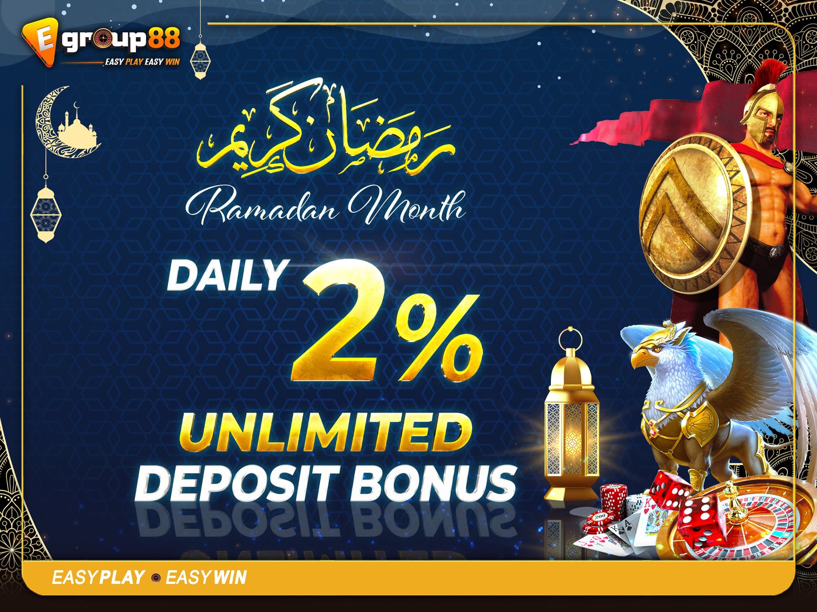 Ramadan Month Daily 2% Unlimited Deposit Bonus