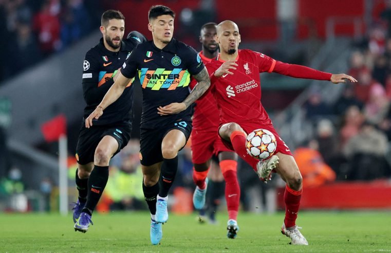 Liverpool into Champions League quarters despite loss to 10-man Inter