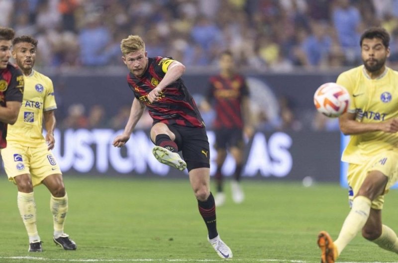 De Bruyne at the double but Haaland kept waiting as Man City down America