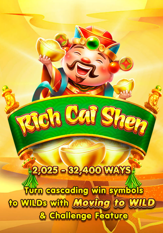 Introduce of Rich Cai Shen Slot Game by Spade Gaming