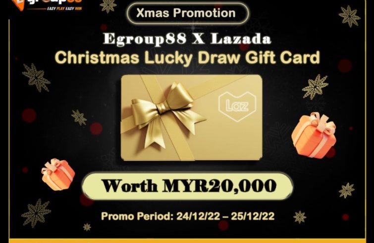Egroup88 X Lazada Christmas Lucky Draw Gift Card worth MYR20,000