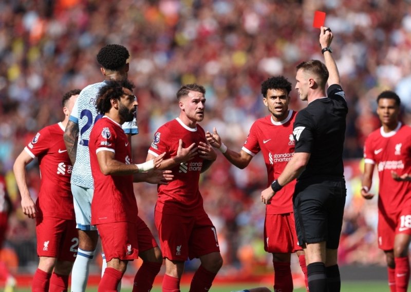 Liverpool’s Mac Allister has red card overturned