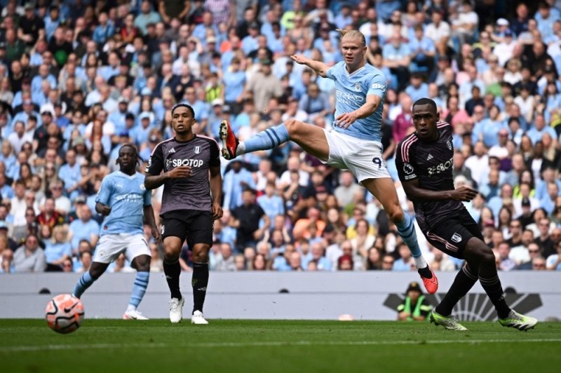 Haaland hits hat-trick to take Man City top, Son treble inspires Spurs