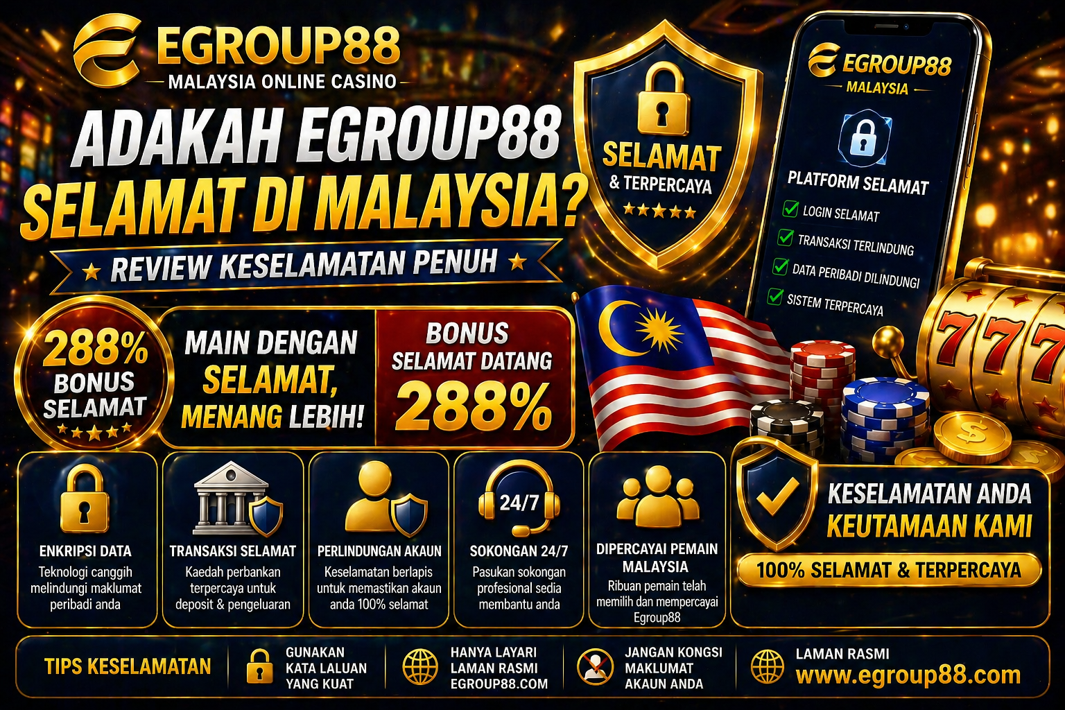 Adakah Egroup88 Selamat di Malaysia? Review Keselamatan Penuh