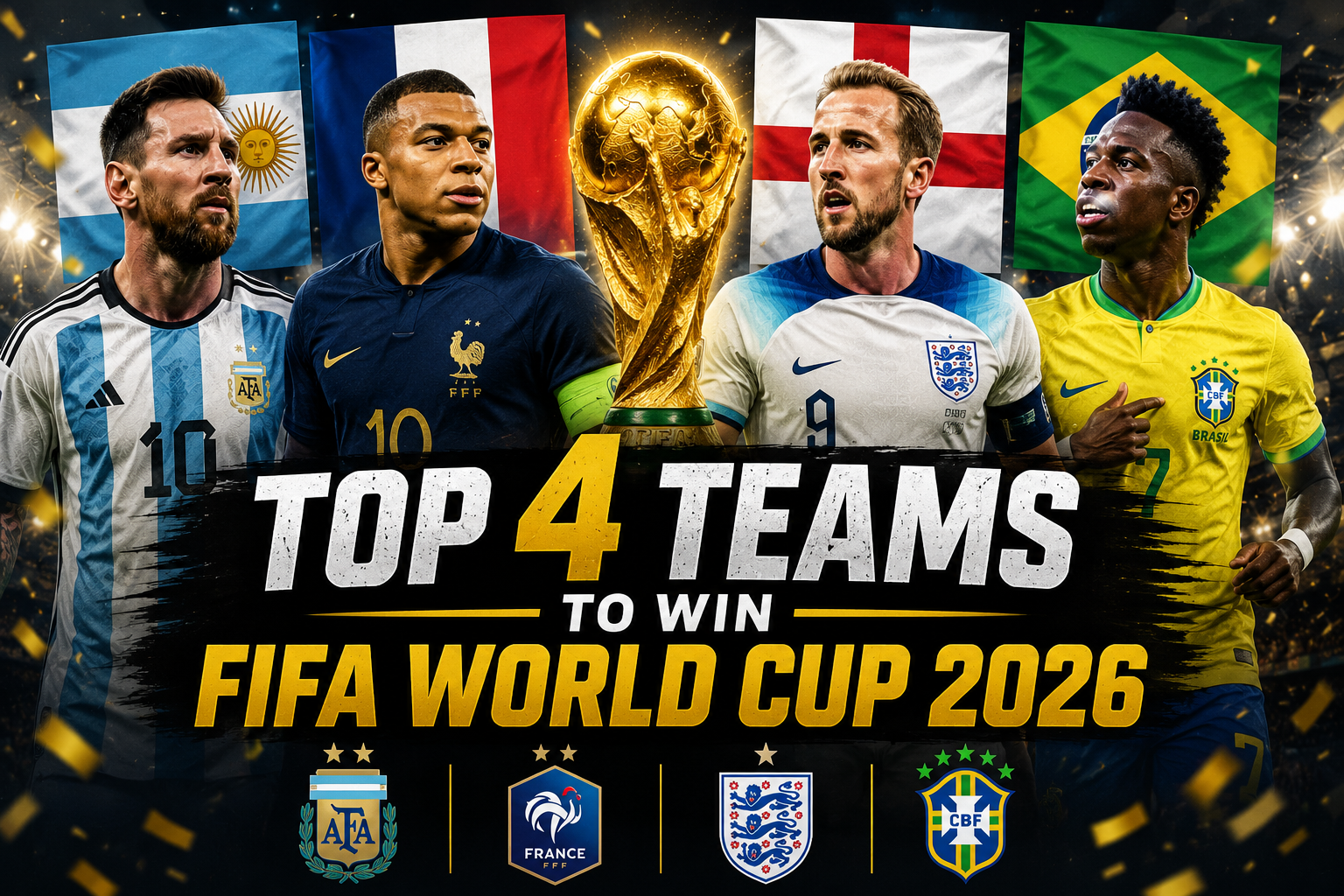 Top 4 Teams to Win FIFA World Cup 2026