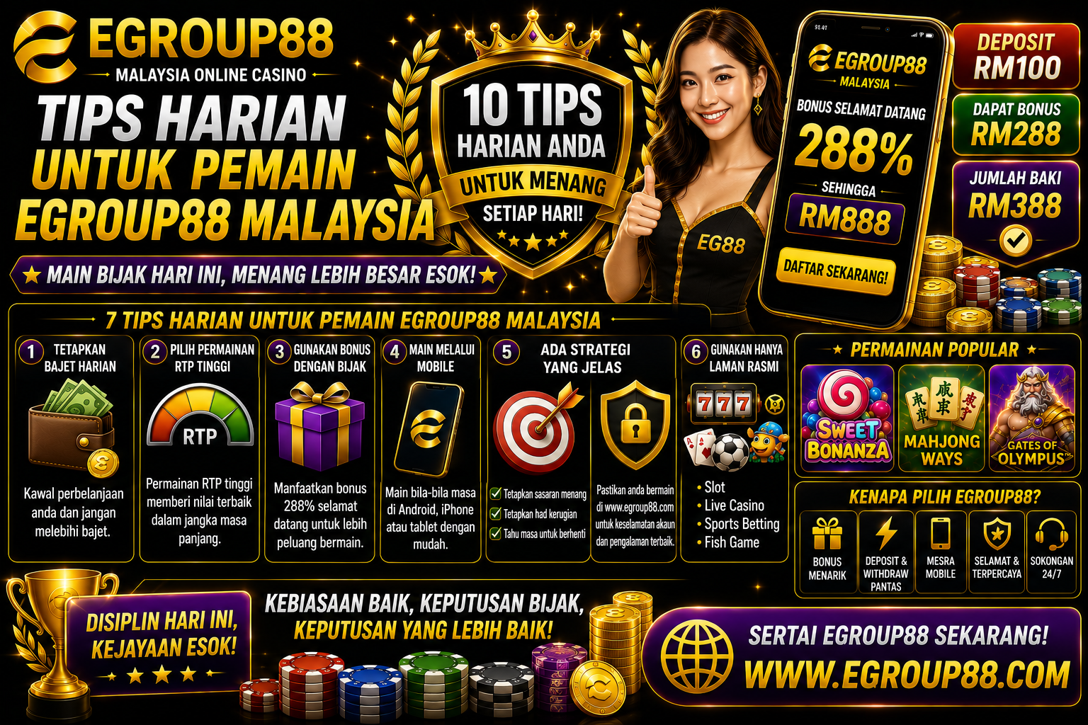 Tips Harian Untuk Pemain Egroup88 Malaysia