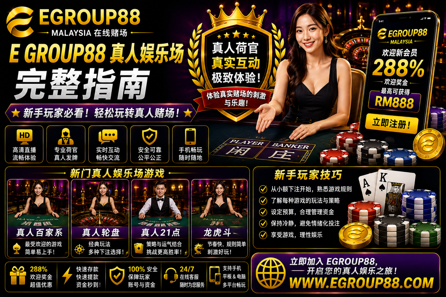 Egroup88 马来西亚真人娱乐场完整指南